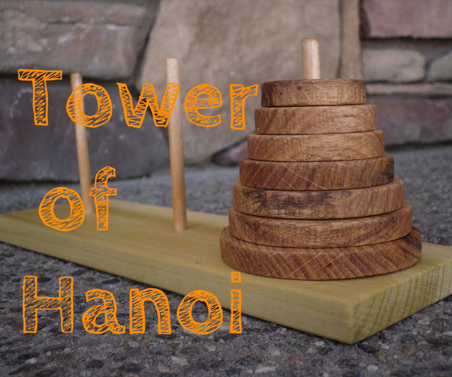 Tower of hanoi puzzle game